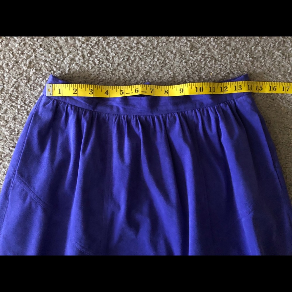 Lilli Ann Collections Vintage Skirt Size M Ultrasuede Facile Flared Casual - Picture 8 of 12